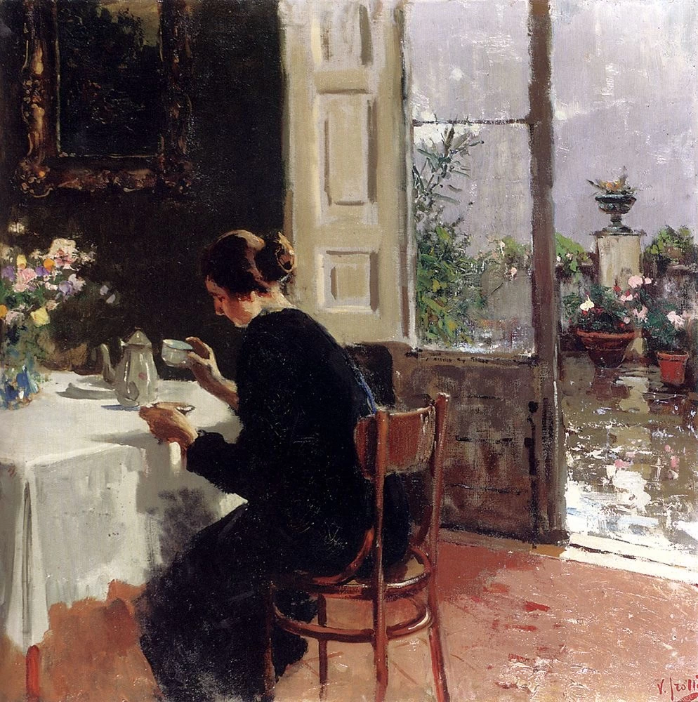 L'ora del te inuna giornata uggiosa